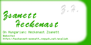 zsanett heckenast business card